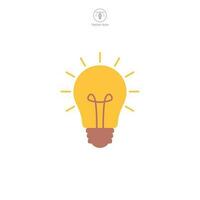 Light Bulb icon symbol template for graphic and web design collection logo vector illustration