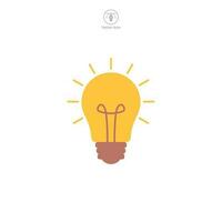 Light Bulb icon symbol template for graphic and web design collection logo vector illustration