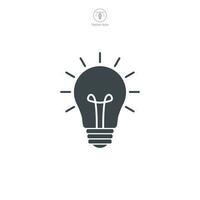 Light Bulb icon symbol template for graphic and web design collection logo vector illustration