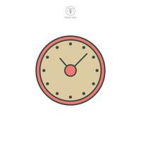 Clock Icon symbol template for graphic and web design collection logo vector illustration