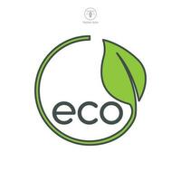 Eco friendly Icon symbol template for graphic and web design collection logo vector illustration