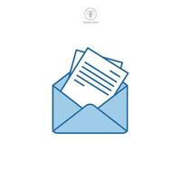 Email Open envelope icon symbol template for graphic and web design collection logo vector illustration