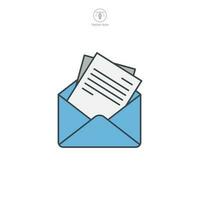 Email Open envelope icon symbol template for graphic and web design collection logo vector illustration