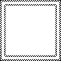 Black rectangle border for graphics design vector