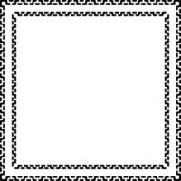 Black rectangle border for graphics design vector