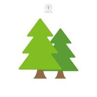 árbol icono símbolo modelo para gráfico y web diseño colección logo vector ilustración