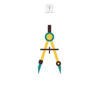 Architecture Compass Icon symbol template for graphic and web design collection logo vector illustration