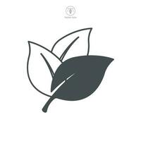 leaf ecology nature Icon symbol template for graphic and web design collection logo vector illustration