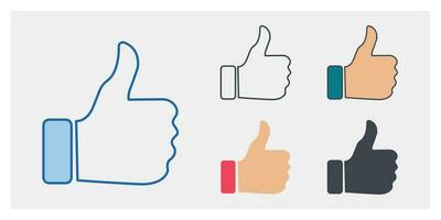 Thumbs Up icon symbol template for graphic and web design collection logo vector illustration