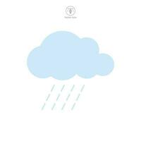 Rain Cloud Icon symbol template for graphic and web design collection logo vector illustration