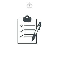 Contract icon symbol template for graphic and web design collection logo vector illustration