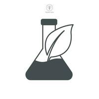 Biology Plant Research Experiment in Laboratory Icon symbol template for graphic and web design collection logo vector illustration