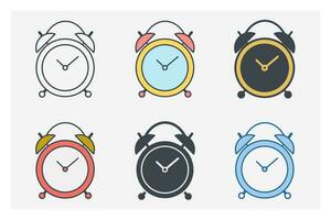 Clock icon symbol template for graphic and web design collection logo vector illustration