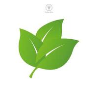 leaf ecology nature Icon symbol template for graphic and web design collection logo vector illustration