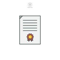 Diploma icon symbol template for graphic and web design collection logo vector illustration