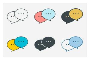 Speech Bubble icon symbol template for graphic and web design collection logo vector illustration