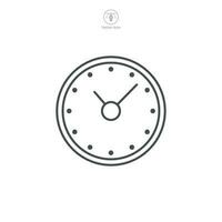 Clock Icon symbol template for graphic and web design collection logo vector illustration