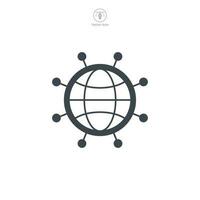 Network icon symbol template for graphic and web design collection logo vector illustration
