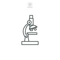 Microscope Icon symbol template for graphic and web design collection logo vector illustration