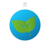 globo con planta. verde tierra planeta. mundo ecología, naturaleza global proteger icono símbolo modelo para gráfico y web diseño colección logo vector ilustración