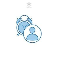 Temporary Worker icon symbol template for graphic and web design collection logo vector illustration