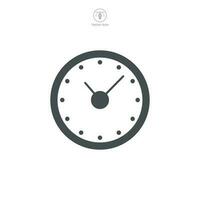 Clock Icon symbol template for graphic and web design collection logo vector illustration