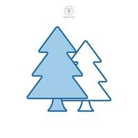 árbol icono símbolo modelo para gráfico y web diseño colección logo vector ilustración