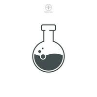 Chemistry flask. Chemical test tube Icon symbol template for graphic and web design collection logo vector illustration