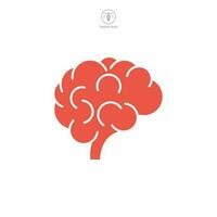 humano cerebro icono símbolo modelo para gráfico y web diseño colección logo vector ilustración