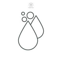 Water Droplet Icon symbol template for graphic and web design collection logo vector illustration