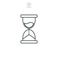 reloj de arena icono símbolo modelo para gráfico y web diseño colección logo vector ilustración