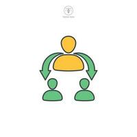 Employee Referral icon symbol template for graphic and web design collection logo vector illustration