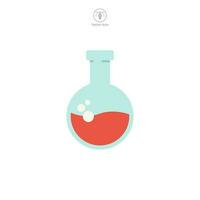 Chemistry flask. Chemical test tube Icon symbol template for graphic and web design collection logo vector illustration