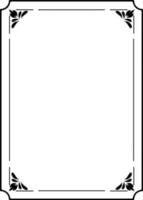 Black rectangle border for graphics design vector