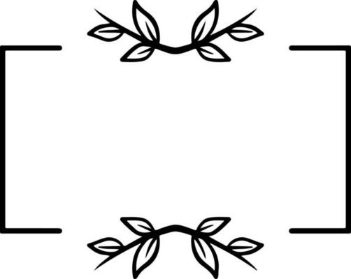 Black rectangle border for graphics design