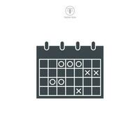 calendario icono símbolo modelo para gráfico y web diseño colección logo vector ilustración