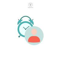 Temporary Worker icon symbol template for graphic and web design collection logo vector illustration