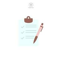 Contract icon symbol template for graphic and web design collection logo vector illustration