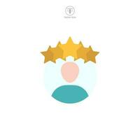 Best employee icon symbol template for graphic and web design collection logo vector illustration