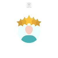 Best employee icon symbol template for graphic and web design collection logo vector illustration