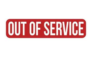 Out Of Service Rubber Stamp Seal Vector