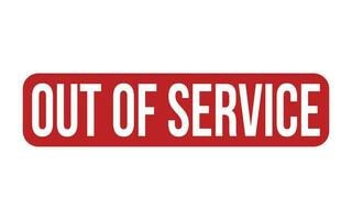 Out Of Service Rubber Stamp Seal Vector