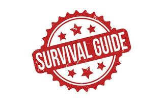 Survival Guide Rubber Stamp Seal Vector