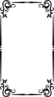 Black rectangle border for graphics design vector