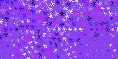 Light Purple vector backdrop with virus symbols.