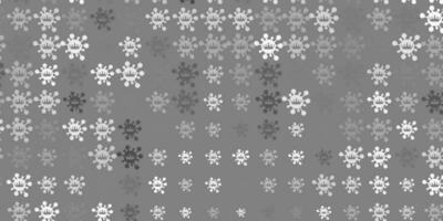 textura de vector gris claro con símbolos de enfermedades.