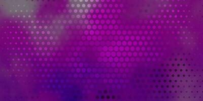 Dark Purple vector layout with circles.