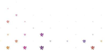 Light pink, yellow vector texture with disease symbols.