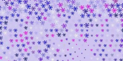Light Pink, Blue vector pattern with coronavirus elements.