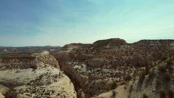 Colourful Utah Rock Formations Aerial View. video